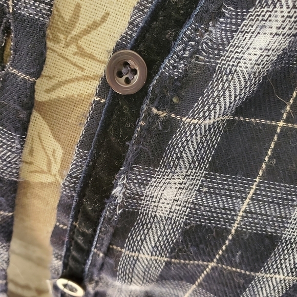 Gorgeous plaid shirt w/ velvet embroidered back S - Picture 7 of 10
